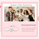 18th Birthday Gifts for Girls,Sterling Silver Heart Bracelet, Teen Girl Friendship Gifts Birthday Jewelry