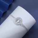 Tusuzik Tree of Life 925 Sterling Silver Bracelet for Women with Cubic Zirconia Jewelry Gifts for Women Mom Wife