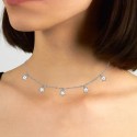 Silver Necklaces for Women Star Necklace Unique Choker Necklaces for Women Ladies Jewellery Christmas Valentine'S Day Birthday Gifts for Girls and Women